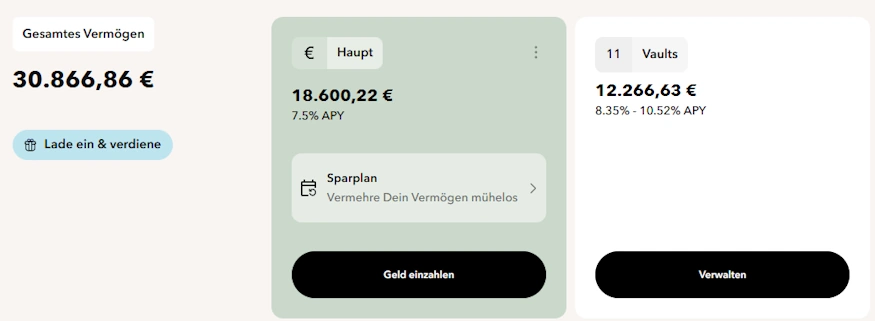 monefit smartsaver dashboard