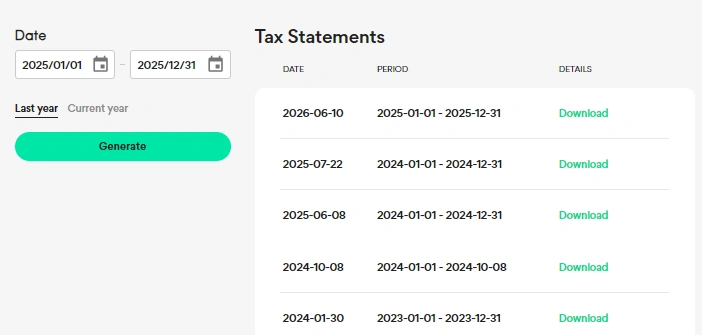 peerberry tax statement