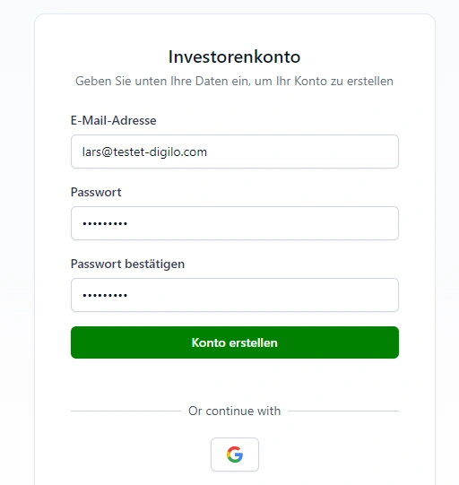 digilo anmeldung